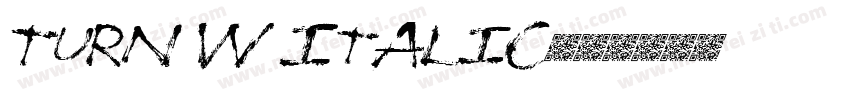 Turn W Italic字体转换